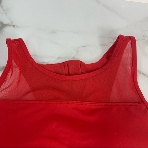 ZIYA ALL STAR High Impact Active Red Mesh Zip BRA Large L - Picture 4 of 11